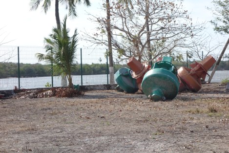 We would not have been so worried about crossing the bar if these buoys had been in place.